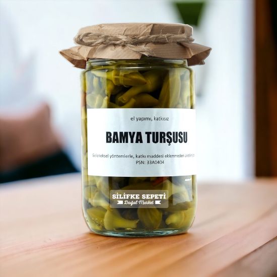 Ev Yapımı Bamya Turşusu - 780 Gr resmi