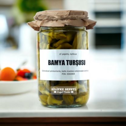 Ev Yapımı Bamya Turşusu - 780 Gr resmi