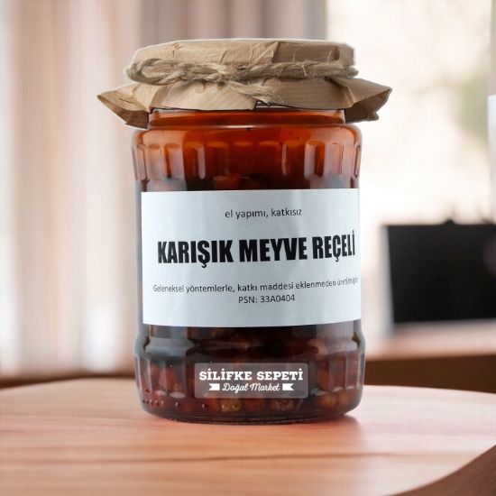 Ev Yapımı Karışık Meyve Reçeli - 780 Gr resmi