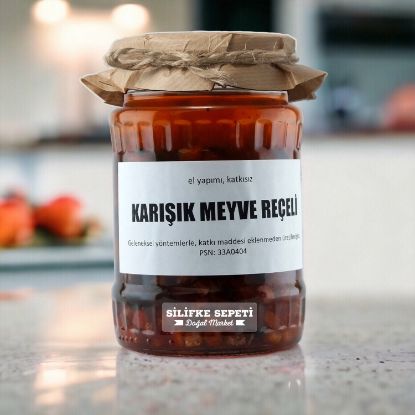 Ev Yapımı Karışık Meyve Reçeli - 780 Gr resmi