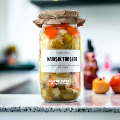 Ev Yapımı Karışık Turşu - 1200 Gr resmi