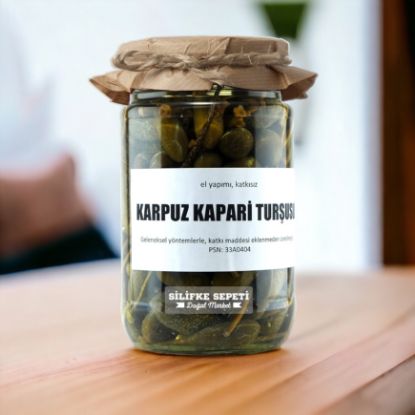 Ev Yapımı Karpuz Kapari Turşusu - 780 Gr resmi