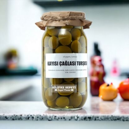 Ev Yapımı Kayısı Çağlası Turşusu - 1200 Gr resmi