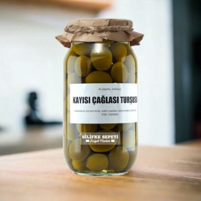 Ev Yapımı Kayısı Çağlası Turşusu - 1200 Gr resmi
