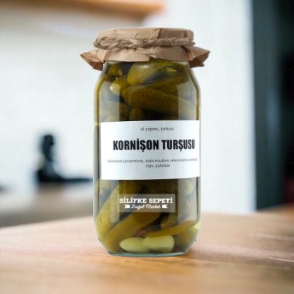 Ev Yapımı Kornişon Turşu - 1200 Gr resmi