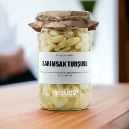 Ev Yapımı Sarımsak Turşusu - 780 Gr resmi