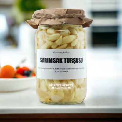 Ev Yapımı Sarımsak Turşusu - 780 Gr resmi