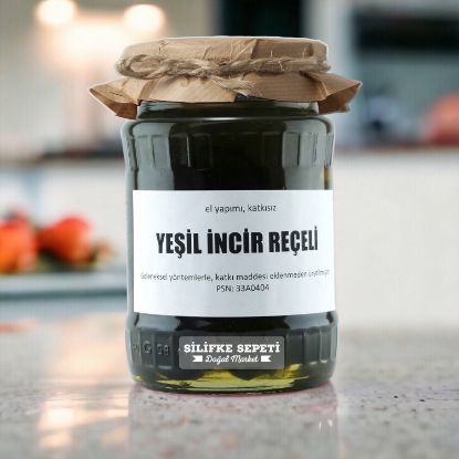 Ev Yapımı Yeşil İncir Reçeli - 780 Gr resmi