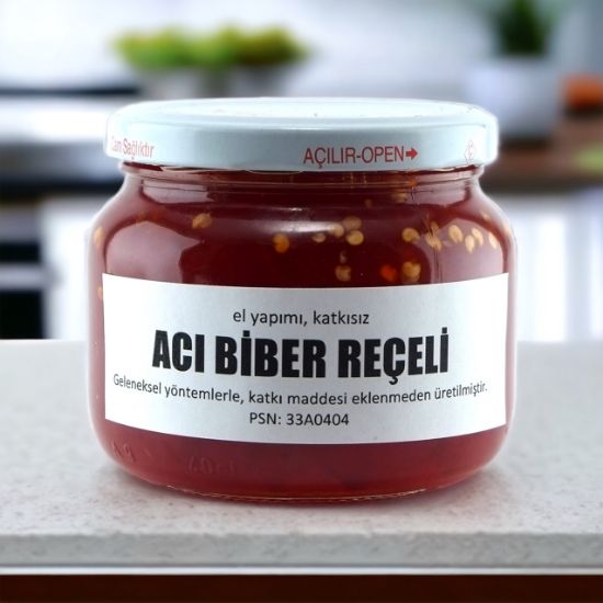 Ev Yapımı Acı Biber Reçeli - 420 Gr resmi